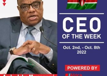 Ambassador John Mwangemi, Chief Executive Officer, Kenya Ports Authority Emerges APS “CEO OF THE WEEK”