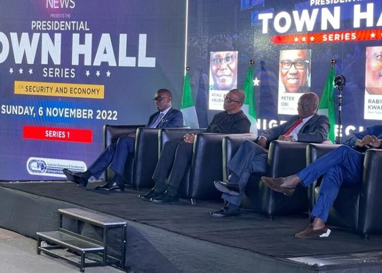 Come 2023 Election -Tinubu, Atiku Absent at Presidential Town Hall Meeting