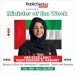 Her Excellency Hon Reem Ebrahim Al Hashimy, Minister of State for international Cooperation, United Arab Emirates Emerges PSG Minister of the Week