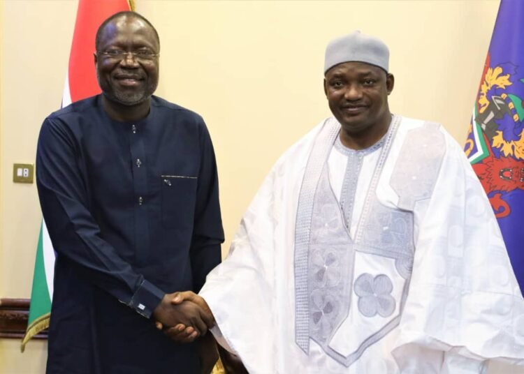 Gambia: President Barrow Receives ECOWAS commission President, outgoing ECOWAS Mission in the Gambia (ECOMIG) Commander