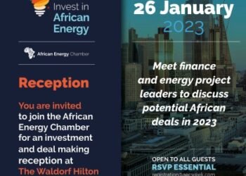 flier for Invest in Africa Energy invitation