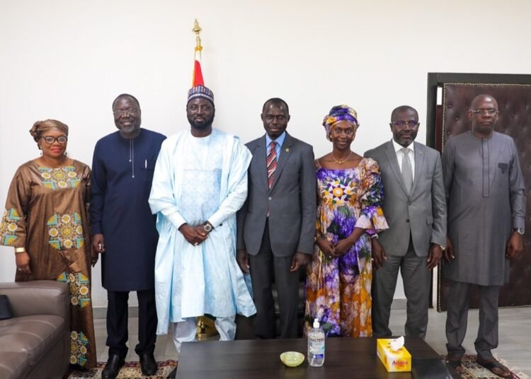 President Touray visited some government officials in The Gambia as part of his mission