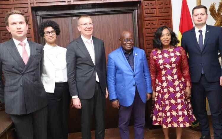 Akufo-Addo meets Latvia Foreign Affairs Minister, both pledge to deepen bilateral relations