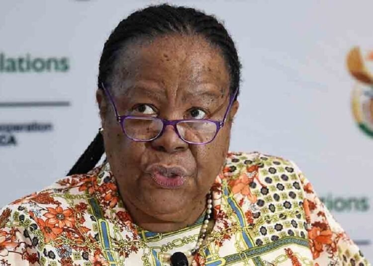 Minister of International Relations and Cooperation, Dr. Naledi Pandor