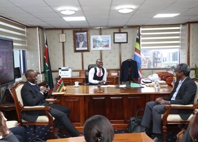 Kenya: Environment and Climate Change PS Ng’eno chairs meeting with ACS Secretariat Ng’ang’a and UNDP representative Ngororano