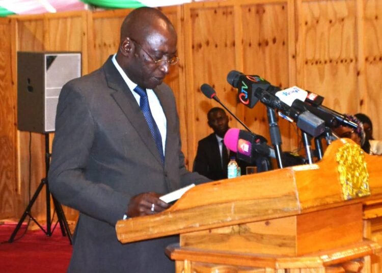 President Barrow Presides over Swearing-in of New Judicial Secretary