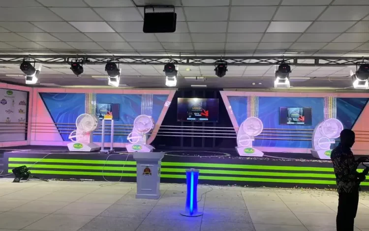Ghana: National Lottery Authority outdoors ultramodern lotto drawing machines