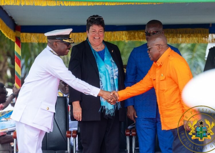 Ghana: President Akufo-Addo presents 5 boats to Ghana Navy and Commissions Oil Spill Vessel