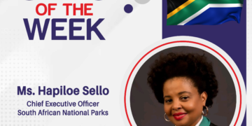 Ms. Hapiloe Sello, Chief Executive Officer, South African National Parks has Emerged as Public Sector Global CEO of the Week