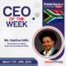 Ms. Hapiloe Sello, Chief Executive Officer, South African National Parks has Emerged as Public Sector Global CEO of the Week