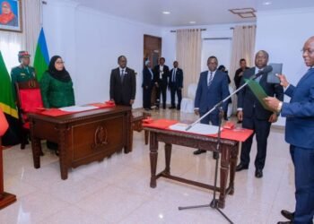 Samia Swears in Newly Appointed Leaders in Tanzania  