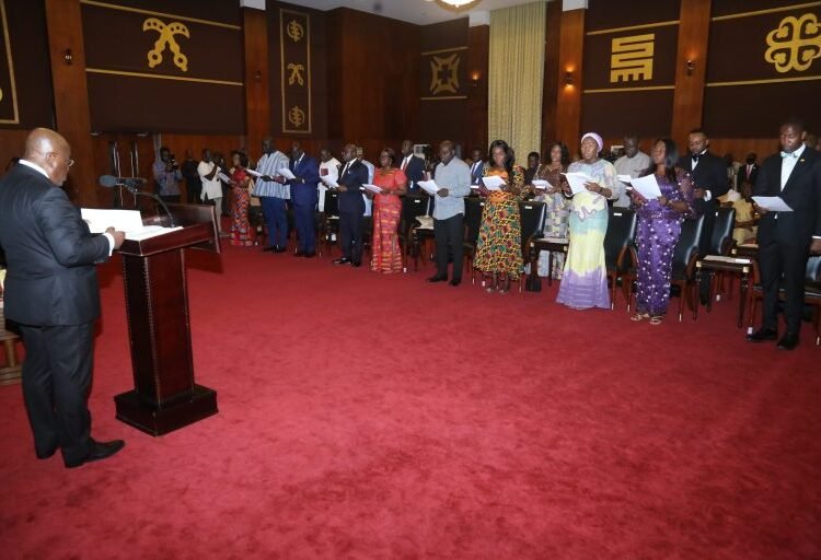 Ghana: President Akufo-Addo swears in 24 new Ministers and Deputies