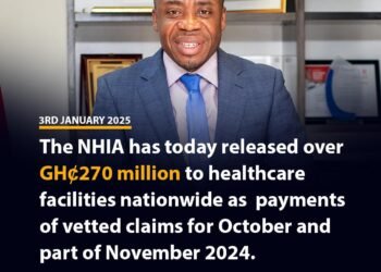 NHIA Disburses GH¢270 Million to Healthcare Providers