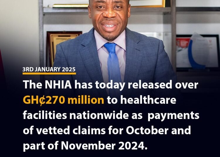NHIA Disburses GH¢270 Million to Healthcare Providers