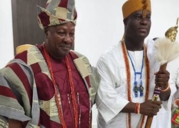 Ooni of Ife confers chieftaincy title on Ghana’s President Mahama